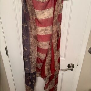 Patriotic American Flag Scarf Vest